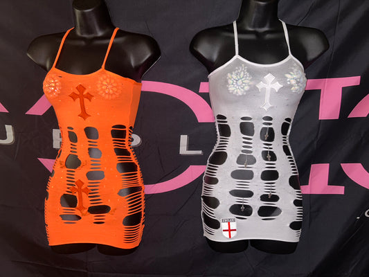 Spaghetti Strap-Double Cross dress