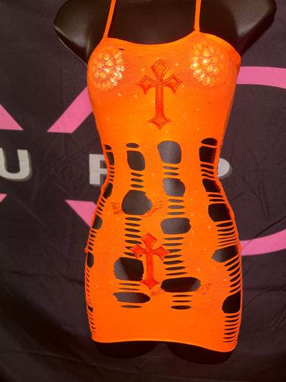 Spaghetti Strap-Double Cross dress